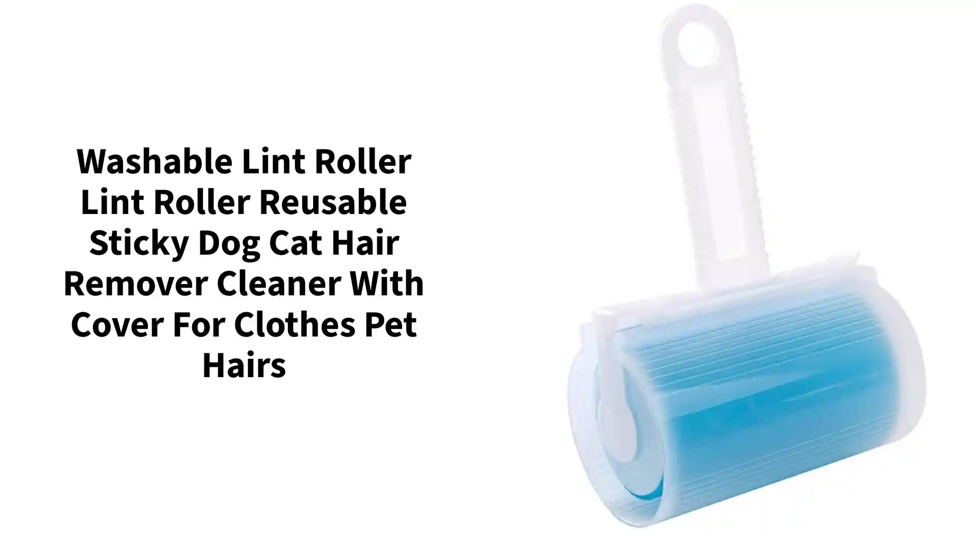 Washable Lint Roller Lint Roller Reusable Sticky Dog Cat Hair Remover Cleaner With Cover For Clothes Pet Hairs by@Outfy